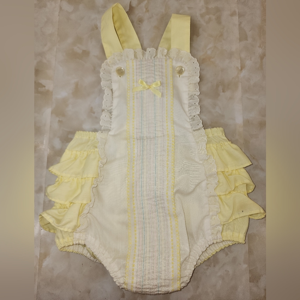 Vintage 2T Summer Ruffled Romper